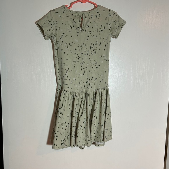 Girls Dot Dot‎ Smile green Star Print Drop Waist Dress Size 5/6 - Picture 4 of 4